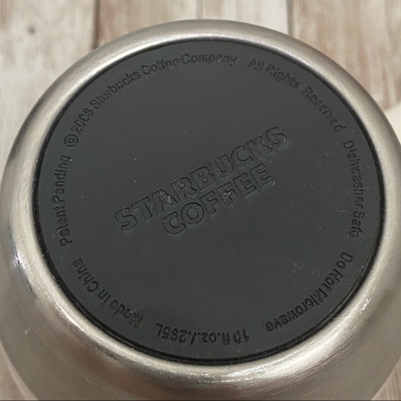 Vintage 2006 Starbucks White with Metal Base Mug - Picture 7 of 9